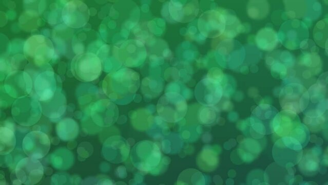 Motion graphics. Abstract background of forest green colors with circle shaped pattern