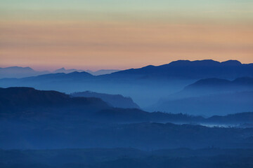 Mountains silhouette