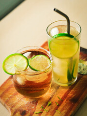 mojito cocktail on table