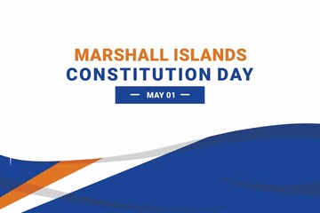 Marshall Island Constitution Day. Vector Illustration. The illustration is suitable for banners, flyers, stickers, cards, etc.