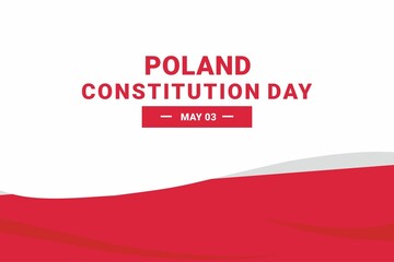 Poland Constitution Day. Vector Illustration. The illustration is suitable for banners, flyers, stickers, cards, etc.