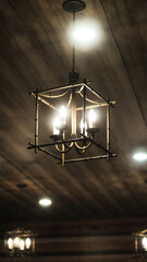 Fototapeta na wymiar chandelier in the night