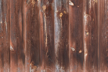 Aged Striped Wooden boards are varnished. Retro aged decor