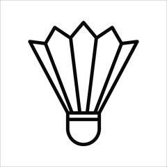 Badminton ball vector icon. Modern, simple flat vector illustration for website or mobile app. Badminton symbol on white background © Ainul