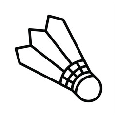 Badminton ball vector icon. Modern, simple flat vector illustration for website or mobile app. Badminton symbol on white background