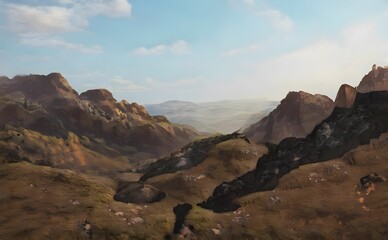 a view of a mountain range