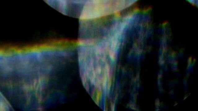 画面を埋めるように上がっていく虹模様の球体,パターン2