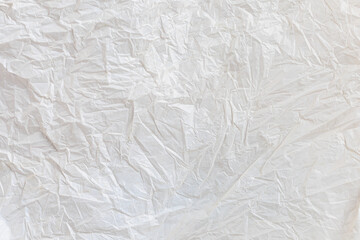 Texture crumpled background of plastic packaging bag. Backdrop