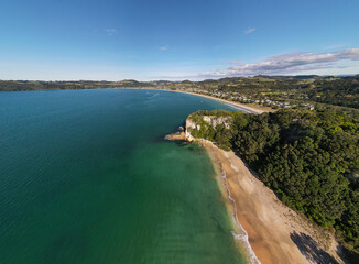 Shakespeare Point Lookout in Cooks Beach, Coromandel Peninsula - New Zealand North Island.