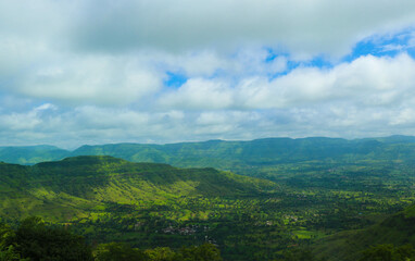 Fototapeta premium clouds over the mountains