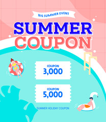 Summer Shopping Event Pop-up Template
