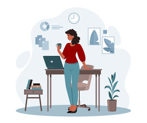 Businesswoman from home