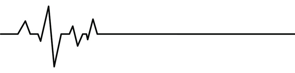 Abstract Heartbeat line icon on the background. Vector EPS 10