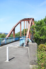 ガラッパ公園の赤色の橋