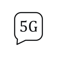5G internet communication icon design. vector illustration