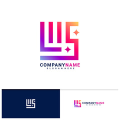 Initial L M S logo vector template, Creative L M S logo design concepts