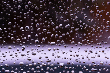 Raindrops on glass window