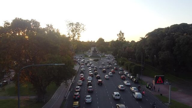 Drone Ciudad de buenos aires, Palermo, calidad 2.7k