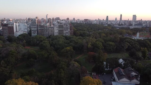 Drone Ciudad de buenos aires, Palermo, calidad 2.7k