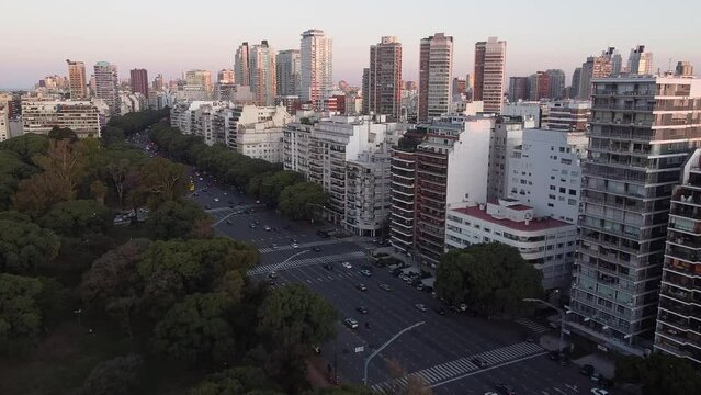Drone Ciudad de buenos aires, Palermo, calidad 2.7k