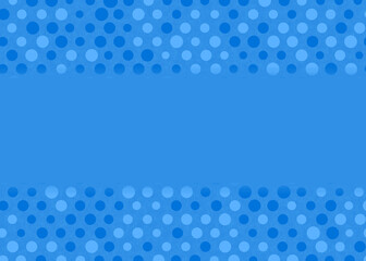 Naklejka na ściany i meble Abstract blue background with polka dots and copy space