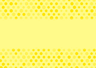 Abstract yellow background with polka dots and copy space © mikenoki