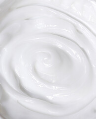 Obraz na płótnie Canvas Lotion skincare close up texture. White skincare products