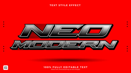 premium  modern text style editable vector text effect 
