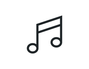 music icon vector design element logo template