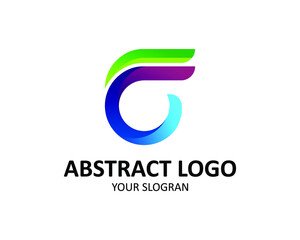 Abstract logo with elegant color vector