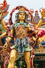 Chinese style temple, Wat Onoi Landmarks of Huai Khwang Subdistrict, Kamphaeng Saen District Nakhon Pathom Province Thailand.