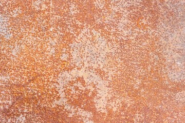Panoramic grunge rusty metal texture, rust and oxidation metal background. Old metal iron panel.