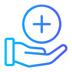 Obraz premium health gradient icon