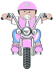 Baby on Motorcycle