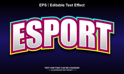 Esport editable text effect