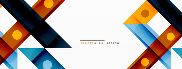 Bright colorful straight lines geometric abstract background. Trendy overlapping lines composition for wallpaper, banner, background or landing