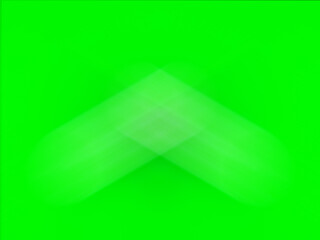 Blurred image, abstract green background and copy space, middle is arrowhead and rhombic parallelogram