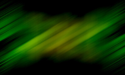 abstract black background, with motion lines (green) and blurred