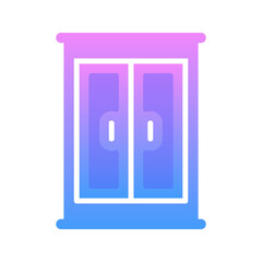 cupboard gradient logo design modern template icon