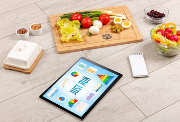 Organic food and tablet pc