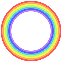 虹の円形フレーム