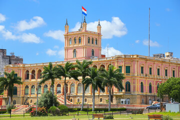Presidential Palace in Asuncion, Paraguay - obrazy, fototapety, plakaty