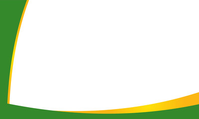 simple shape frame green and yellow color