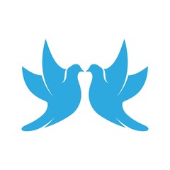 Bird wing Dove icon Template vector illustration design 