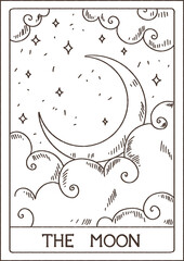 The moon is the major lasso of tarot cards.