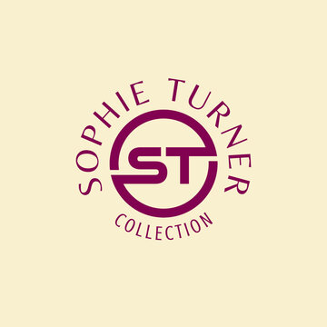 Sophie Turner Fashion Brand Art Design Logo.