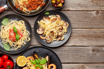 Various Italian pasta