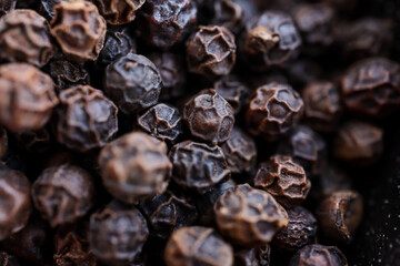 Close up of  peppercorns 