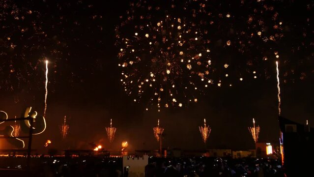Katara Drone Show Firework Display 