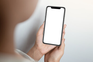 hand holding smartphone